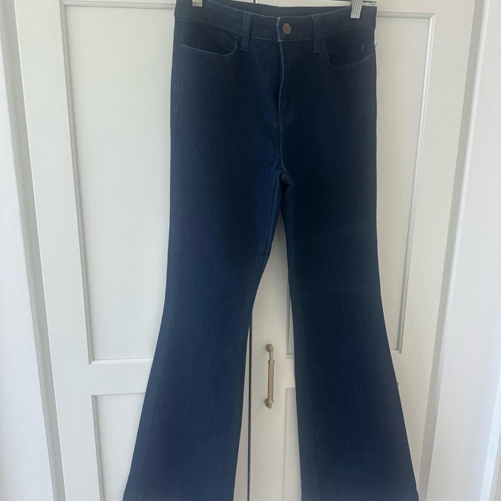 J Brand Dark Blue Flare Jeans